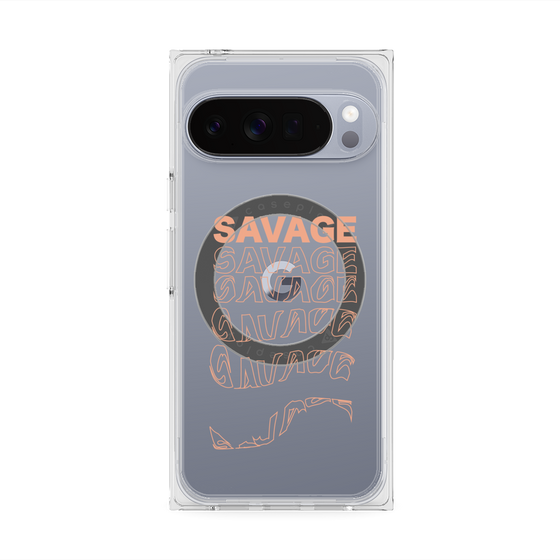 Premium Square Case with Pixelsnap［ SAVAGE Orange ］