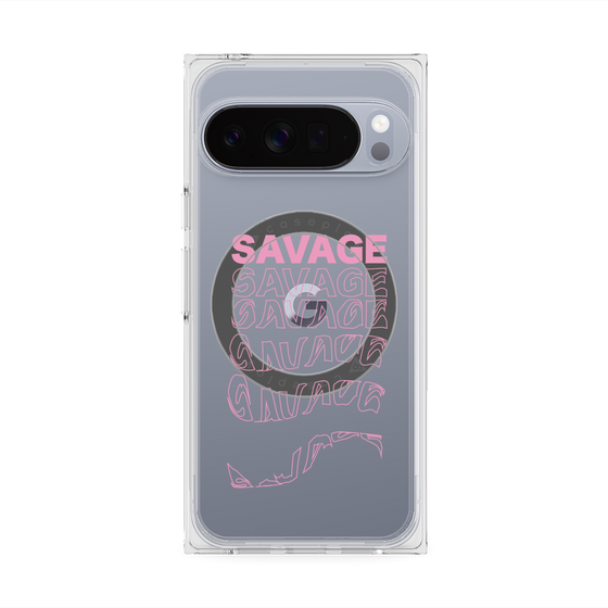 Premium Square Case with Pixelsnap［ SAVAGE Pink ］