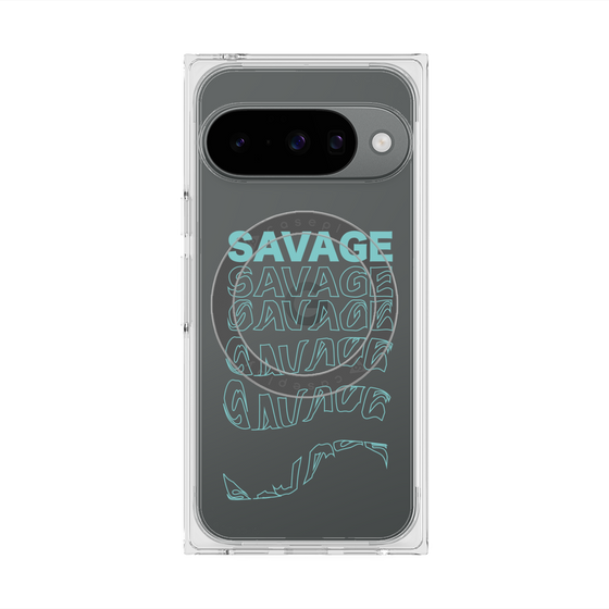 Premium Square Case with Pixelsnap［ SAVAGE Blue ］