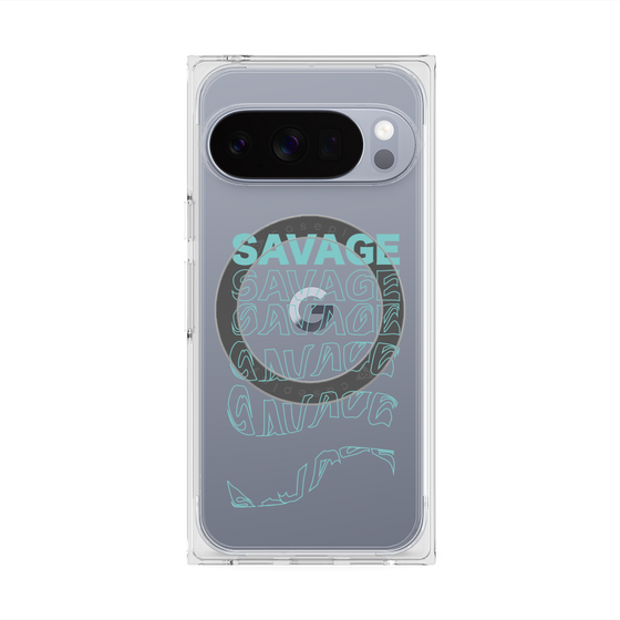 Premium Square Case with Pixelsnap［ SAVAGE Blue ］