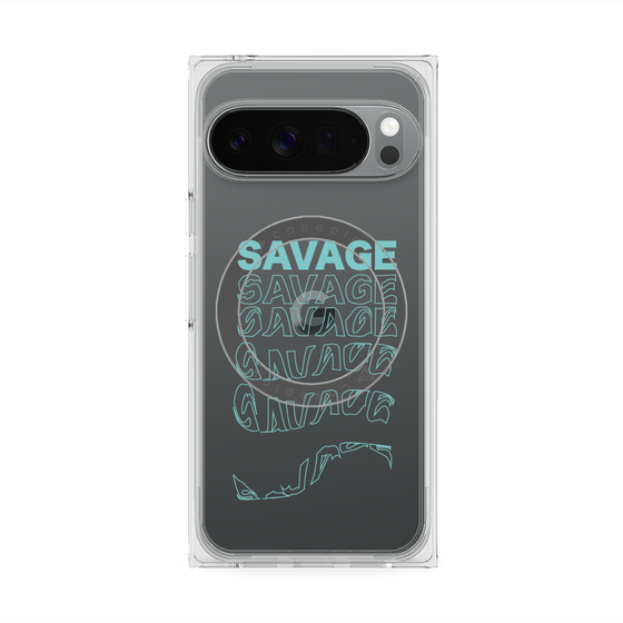 Premium Square Case with Pixelsnap［ SAVAGE Blue ］