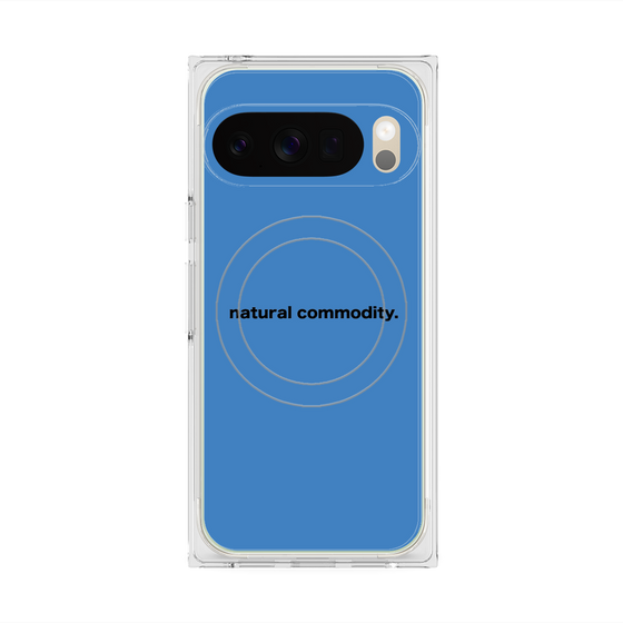 Premium Square Case with Pixelsnap［ NATURAL COMMODITY Blue ］