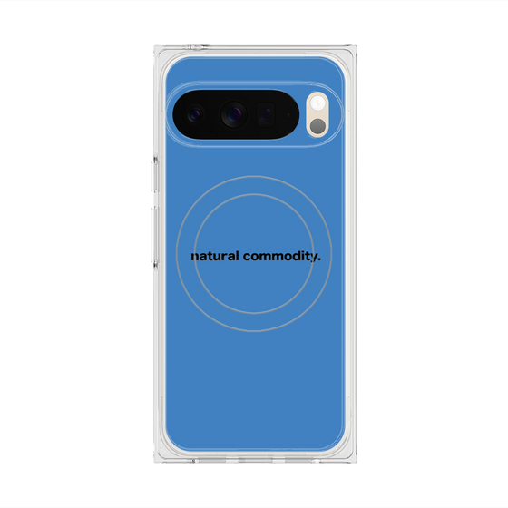 Premium Square Case with Pixelsnap［ NATURAL COMMODITY Blue ］