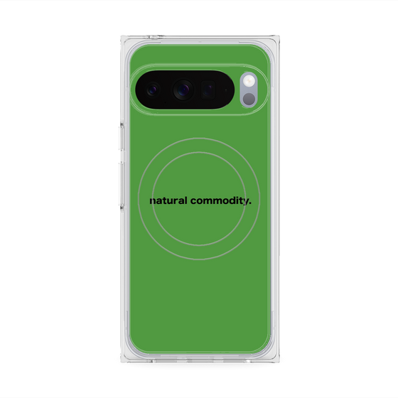 Premium Square Case with Pixelsnap［ NATURAL COMMODITY Green ］