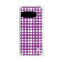 Premium Square Case with Pixelsnap［ Checkered Purple ］