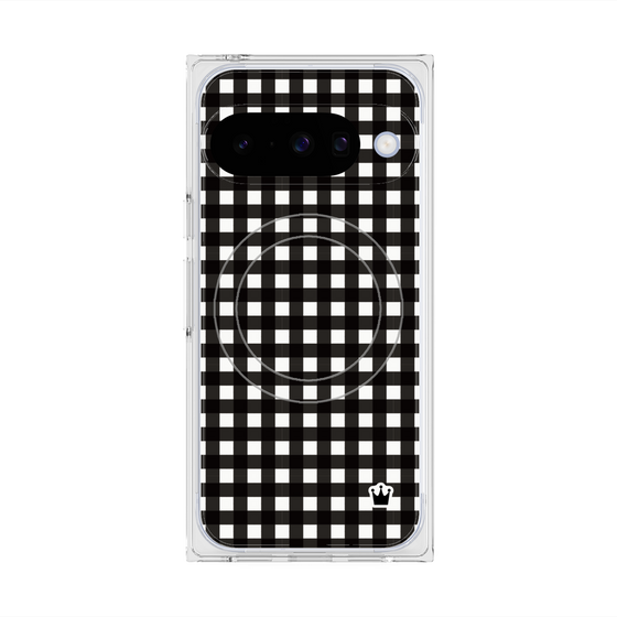 Premium Square Case with Pixelsnap［ Checkered Black ］