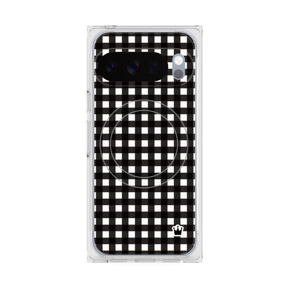Premium Square Case with Pixelsnap［ Checkered Black ］