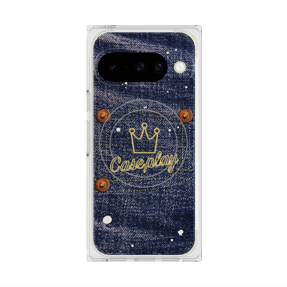 Premium Square Case with Pixelsnap［ Denim Used Jeans ］