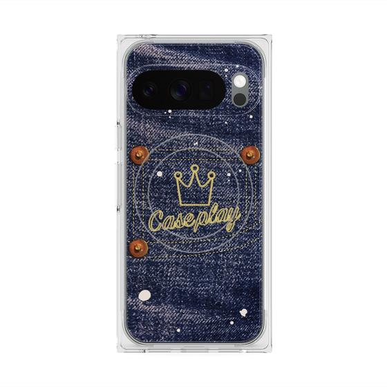 Premium Square Case with Pixelsnap［ Denim Used Jeans ］