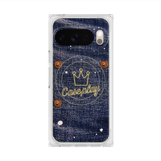 Premium Square Case with Pixelsnap［ Denim Used Jeans ］