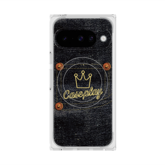 Premium Square Case with Pixelsnap［ Denim Indigo Jeans ］