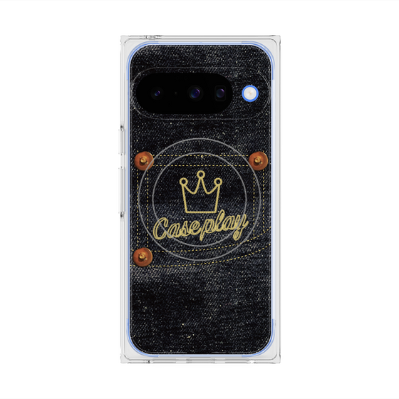 Premium Square Case with Pixelsnap［ Denim Indigo Jeans ］