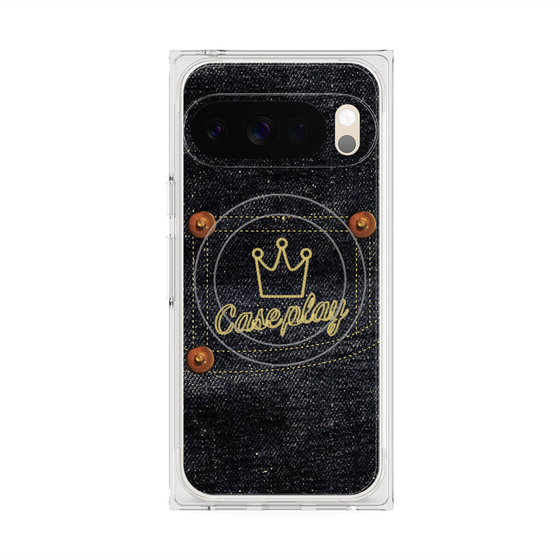 Premium Square Case with Pixelsnap［ Denim Indigo Jeans ］