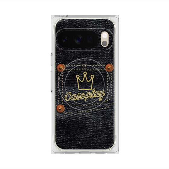 Premium Square Case with Pixelsnap［ Denim Indigo Jeans ］