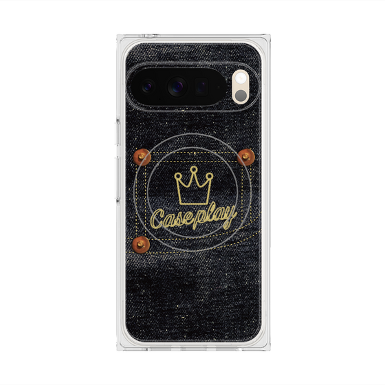 Premium Square Case with Pixelsnap［ Denim Indigo Jeans ］