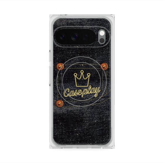 Premium Square Case with Pixelsnap［ Denim Indigo Jeans ］