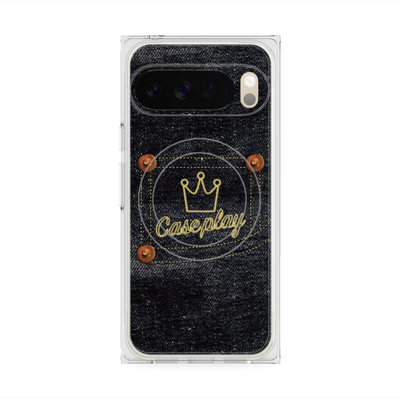 Premium Square Case with Pixelsnap［ Denim Indigo Jeans ］