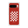 Premium Square Case with Pixelsnap［ Racing Checkered Flag Red ］