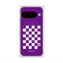 Premium Square Case with Pixelsnap［ Racing Checkered Flag Purple ］