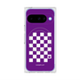 Premium Square Case with Pixelsnap［ Racing Checkered Flag Purple ］