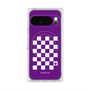 Premium Square Case with Pixelsnap［ Racing Checkered Flag Purple ］