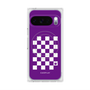 Premium Square Case with Pixelsnap［ Racing Checkered Flag Purple ］