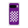 Premium Square Case with Pixelsnap［ Racing Checkered Flag Purple ］