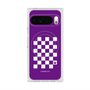 Premium Square Case with Pixelsnap［ Racing Checkered Flag Purple ］
