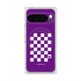 Premium Square Case with Pixelsnap［ Racing Checkered Flag Purple ］