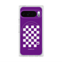 Premium Square Case with Pixelsnap［ Racing Checkered Flag Purple ］