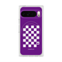 Premium Square Case with Pixelsnap［ Racing Checkered Flag Purple ］