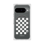 Premium Square Case with Pixelsnap［ Racing Checkered Flag White ］