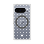 Premium Square Case with Pixelsnap［ CASEPLAY Crown Dots White ］