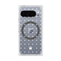 Premium Square Case with Pixelsnap［ CASEPLAY Crown Dots White ］