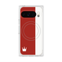 Premium Square Case with Pixelsnap［ CASEPLAY Bi-Colors Red & White ］