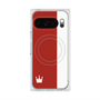 Premium Square Case with Pixelsnap［ CASEPLAY Bi-Colors Red & White ］