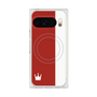 Premium Square Case with Pixelsnap［ CASEPLAY Bi-Colors Red & White ］