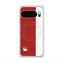 Premium Square Case with Pixelsnap［ CASEPLAY Bi-Colors Red & White ］
