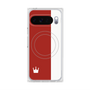 Premium Square Case with Pixelsnap［ CASEPLAY Bi-Colors Red & White ］