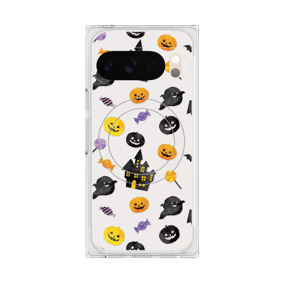 Premium Square Case with Pixelsnap［ Halloween Party - White ］