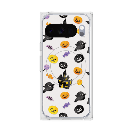 Premium Square Case with Pixelsnap［ Halloween Party - White ］