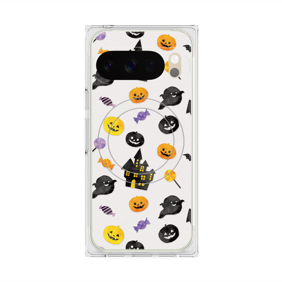 Premium Square Case with Pixelsnap［ Halloween Party - White ］