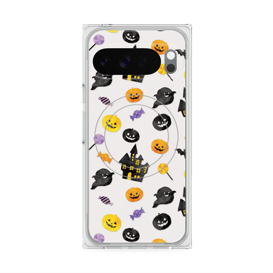 Premium Square Case with Pixelsnap［ Halloween Party - White ］