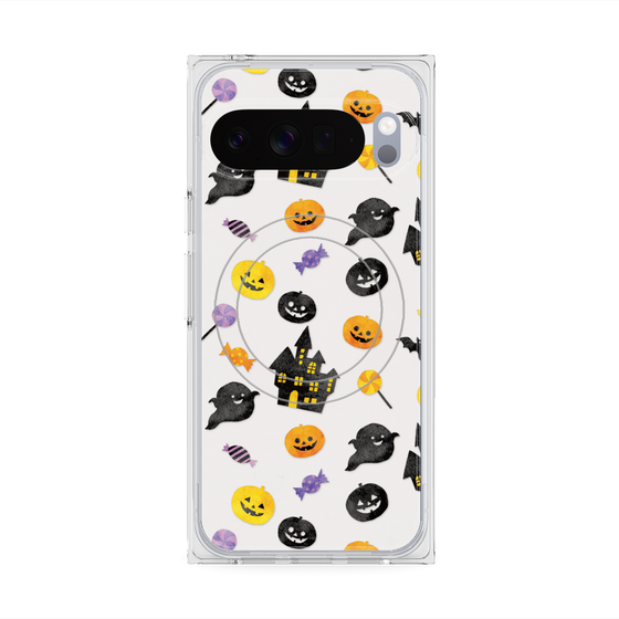 Premium Square Case with Pixelsnap［ Halloween Party - White ］