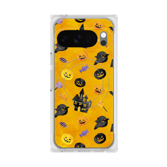 Premium Square Case with Pixelsnap［ Halloween Party - Orange ］