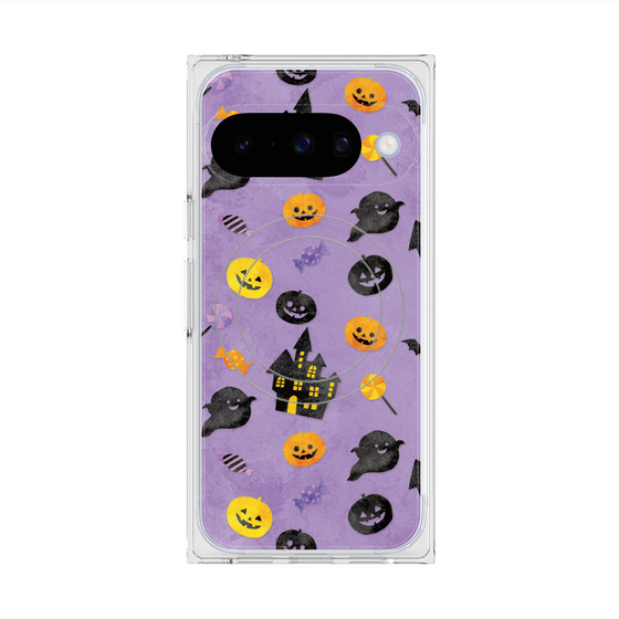Premium Square Case with Pixelsnap［ Halloween Party - Purple ］