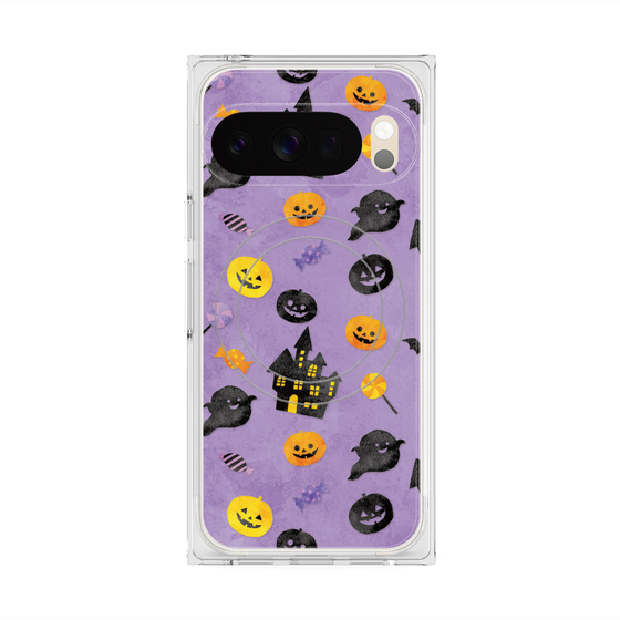 Premium Square Case with Pixelsnap［ Halloween Party - Purple ］