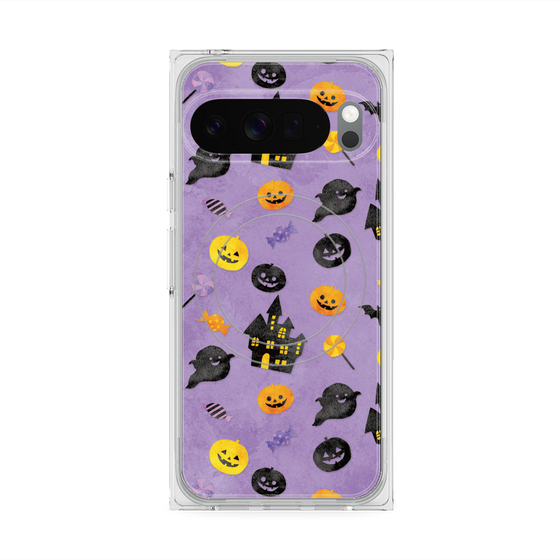 Premium Square Case with Pixelsnap［ Halloween Party - Purple ］