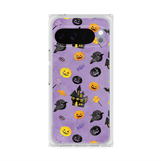 Premium Square Case with Pixelsnap［ Halloween Party - Purple ］