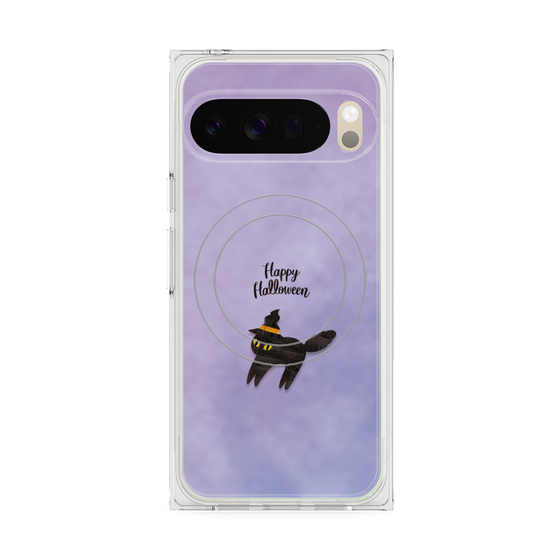 Premium Square Case with Pixelsnap［ Happy Halloween - Black cat ］